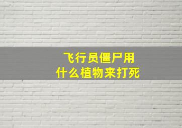 飞行员僵尸用什么植物来打死