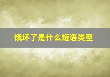 饿坏了是什么短语类型