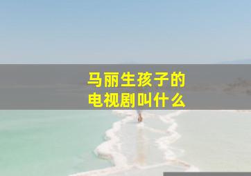 马丽生孩子的电视剧叫什么