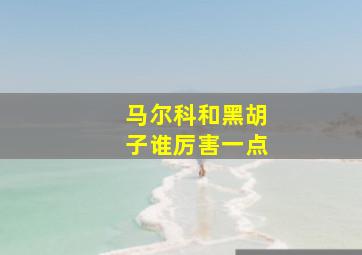 马尔科和黑胡子谁厉害一点