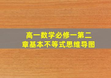 高一数学必修一第二章基本不等式思维导图