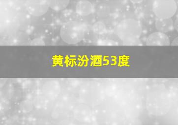 黄标汾酒53度