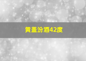 黄盖汾酒42度