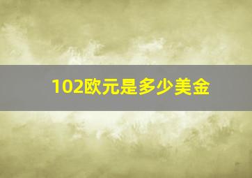 102欧元是多少美金