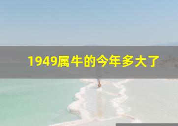 1949属牛的今年多大了