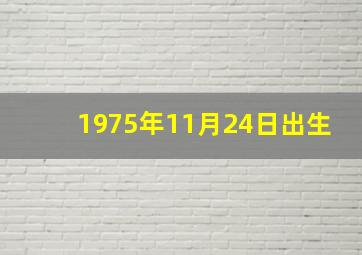 1975年11月24日出生