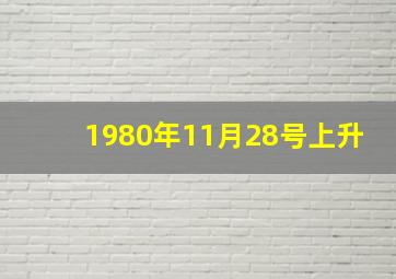 1980年11月28号上升