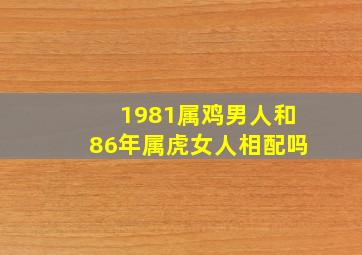 1981属鸡男人和86年属虎女人相配吗