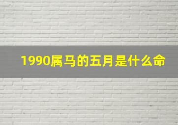 1990属马的五月是什么命