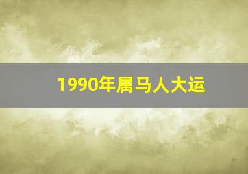 1990年属马人大运