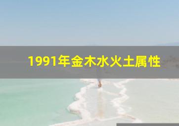 1991年金木水火土属性