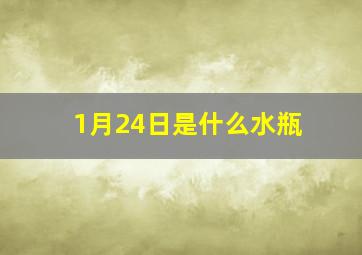 1月24日是什么水瓶