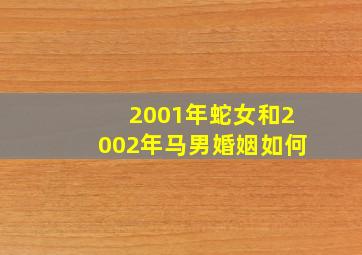 2001年蛇女和2002年马男婚姻如何