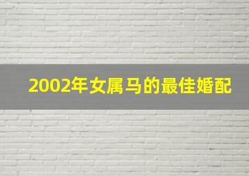 2002年女属马的最佳婚配