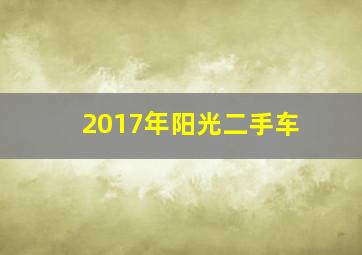 2017年阳光二手车