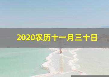 2020农历十一月三十日