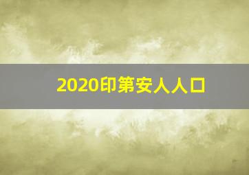 2020印第安人人口