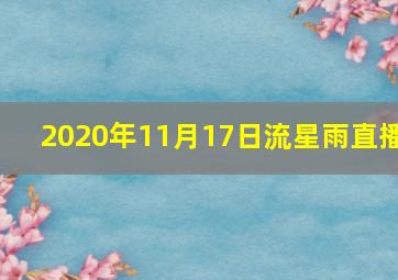 2020年11月17日流星雨直播