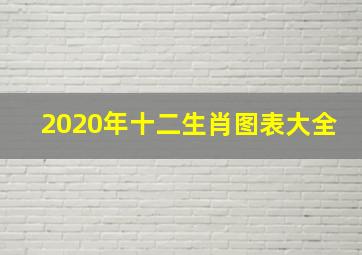 2020年十二生肖图表大全