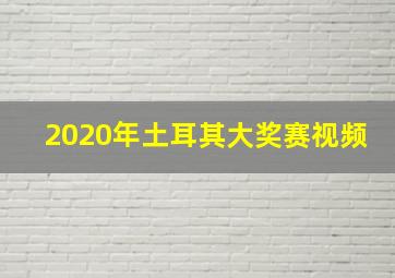 2020年土耳其大奖赛视频