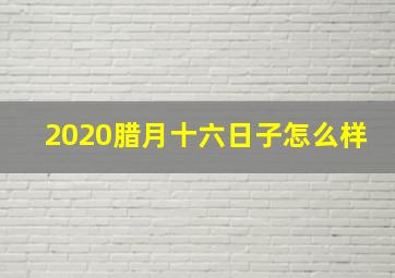 2020腊月十六日子怎么样