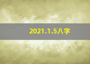 2021.1.5八字