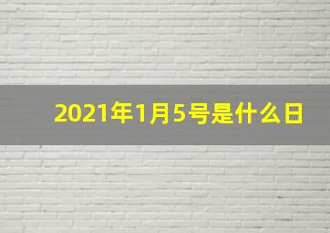 2021年1月5号是什么日