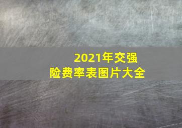 2021年交强险费率表图片大全