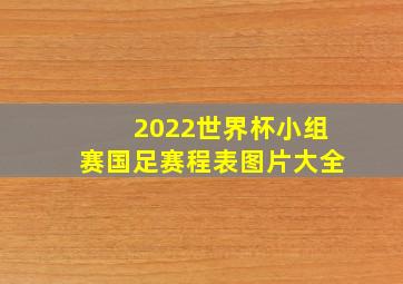 2022世界杯小组赛国足赛程表图片大全