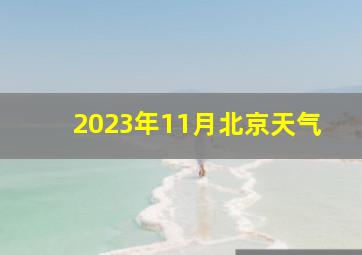 2023年11月北京天气