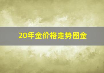 20年金价格走势图金