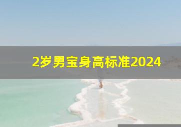 2岁男宝身高标准2024