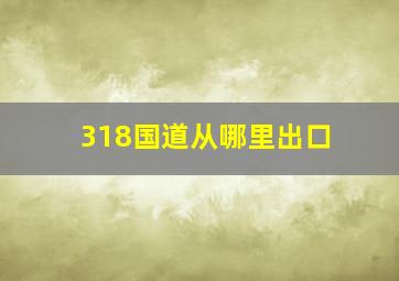 318国道从哪里出口