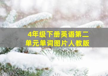 4年级下册英语第二单元单词图片人教版