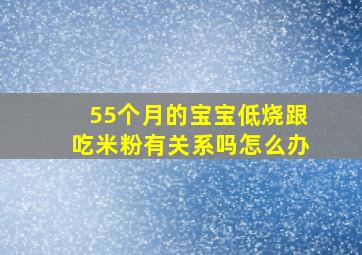 55个月的宝宝低烧跟吃米粉有关系吗怎么办