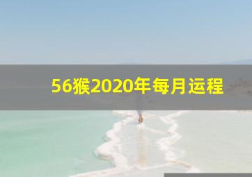 56猴2020年每月运程