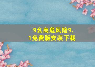 9幺高危风险9.1免费版安装下载