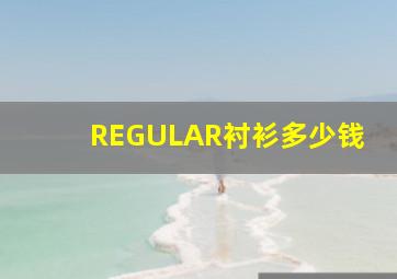 REGULAR衬衫多少钱