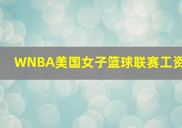 WNBA美国女子篮球联赛工资