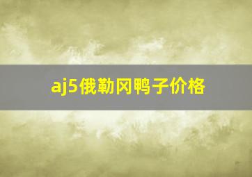 aj5俄勒冈鸭子价格