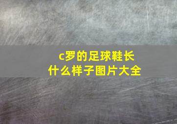 c罗的足球鞋长什么样子图片大全