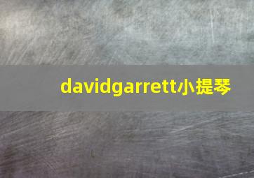 davidgarrett小提琴