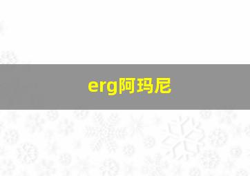 erg阿玛尼