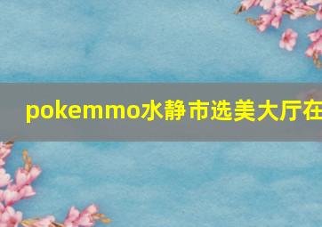 pokemmo水静市选美大厅在哪