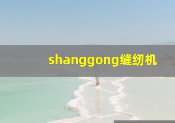 shanggong缝纫机