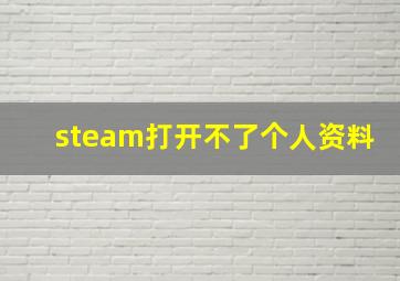 steam打开不了个人资料