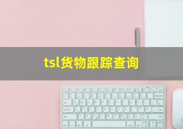 tsl货物跟踪查询