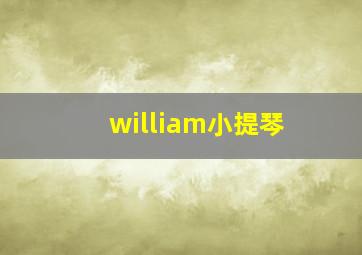 william小提琴