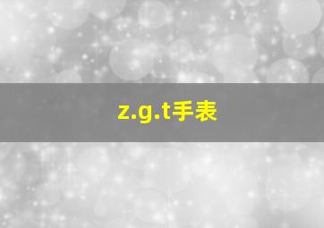 z.g.t手表