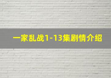 一家乱战1-13集剧情介绍